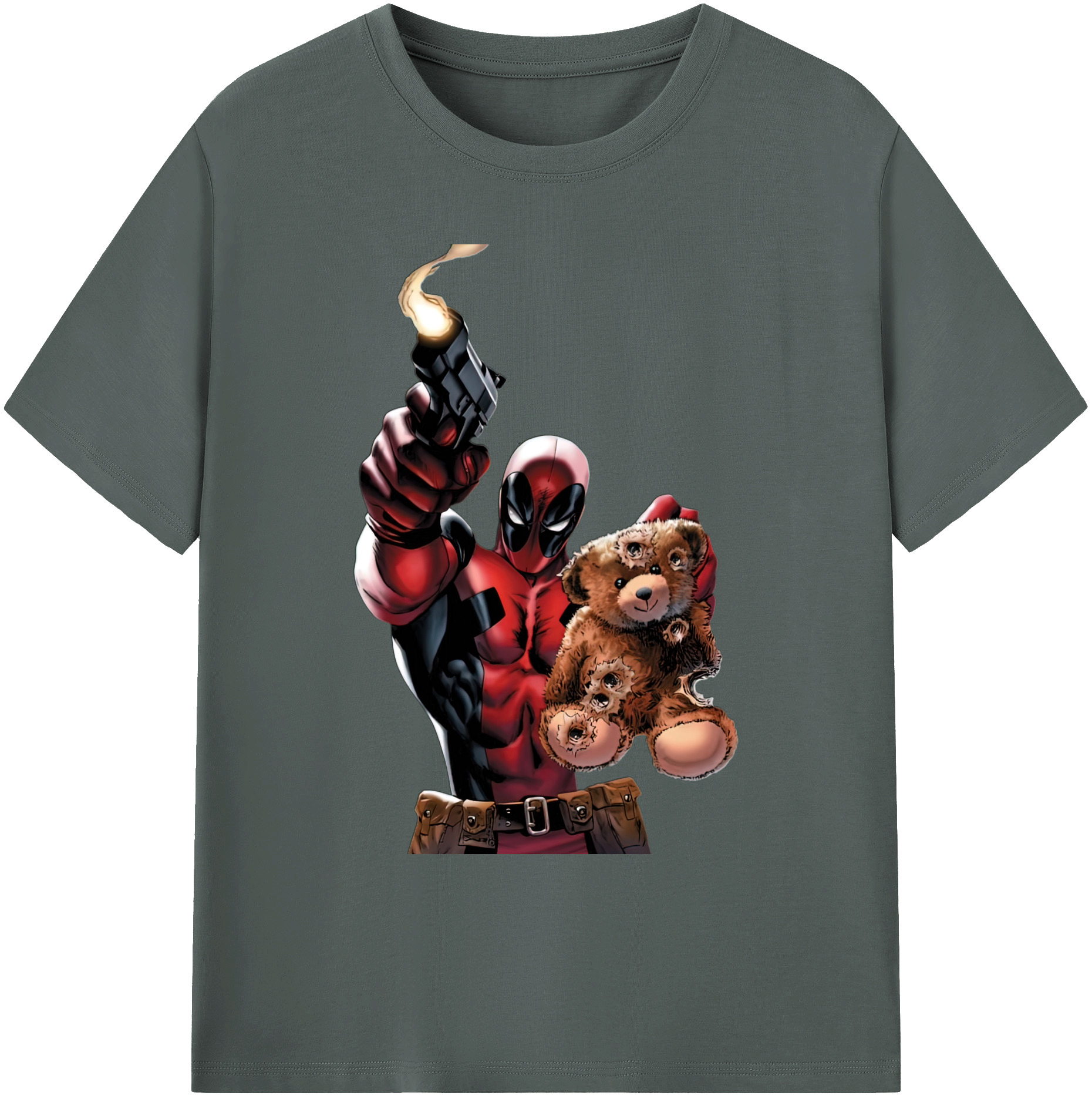 （画像用） Deadpool デッドプール 綿100％ メンズ半袖Tシャツ｜肌触りやわらか＆通気性
